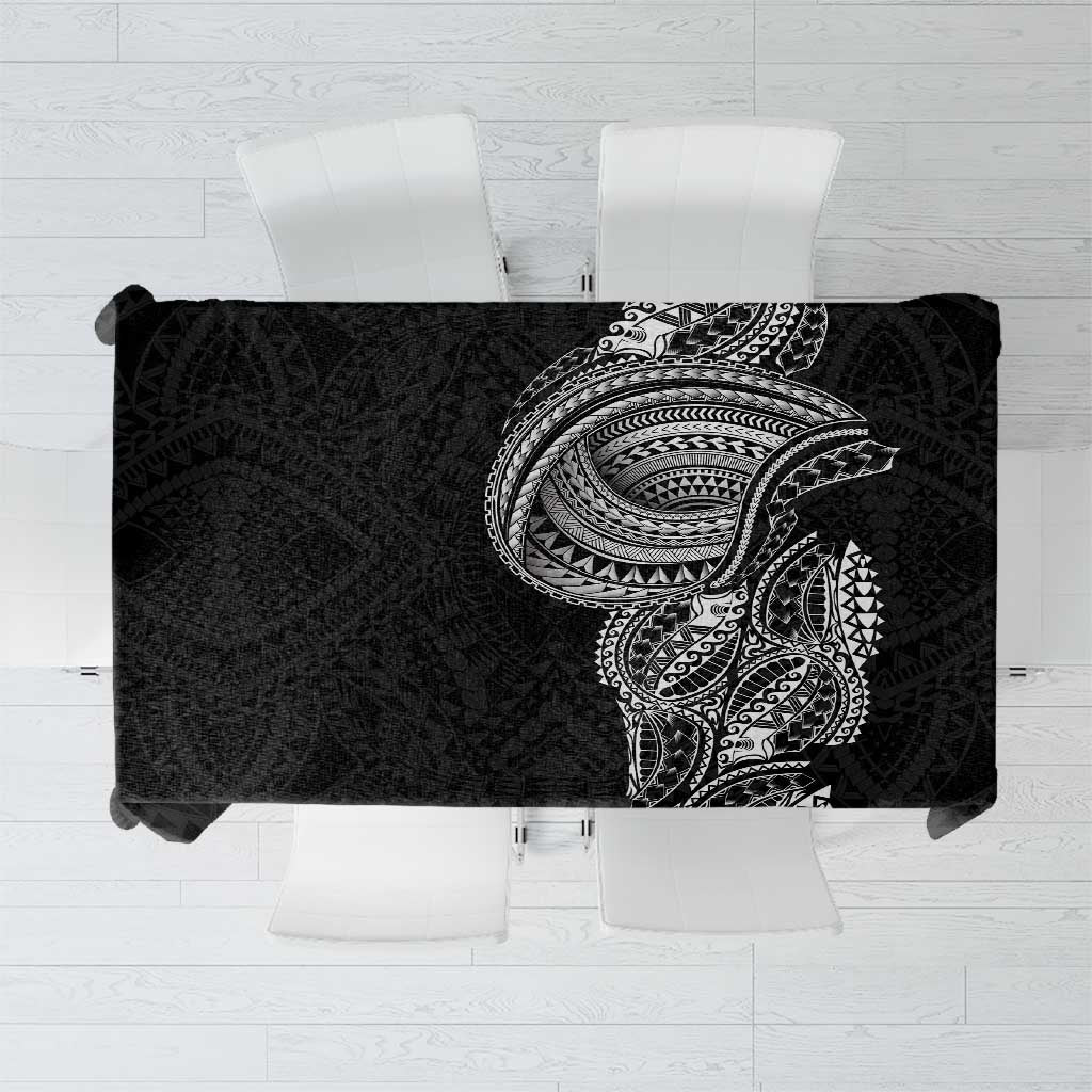 Traditional Polynesian Art Tattoos Tablecloth Black Color LT03 Black - Polynesian Pride