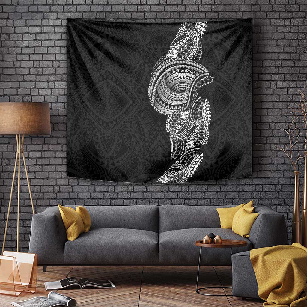 Traditional Polynesian Art Tattoos Tapestry Black Color LT03 Black - Polynesian Pride