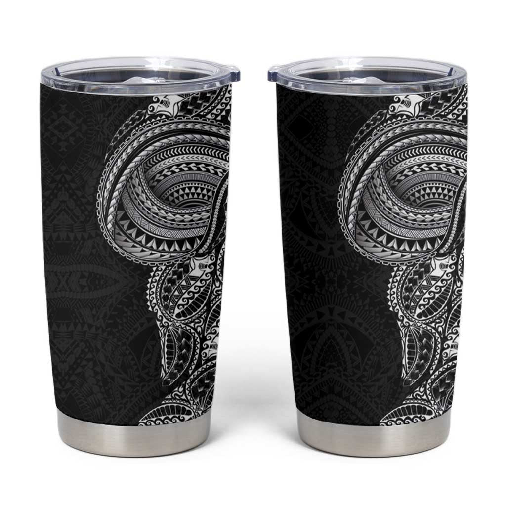 Traditional Polynesian Art Tattoos Tumbler Cup Black Color LT03 Black - Polynesian Pride