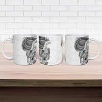 Traditional Polynesian Art Tattoos Ceramic Mug White Color - Polynesian Pride