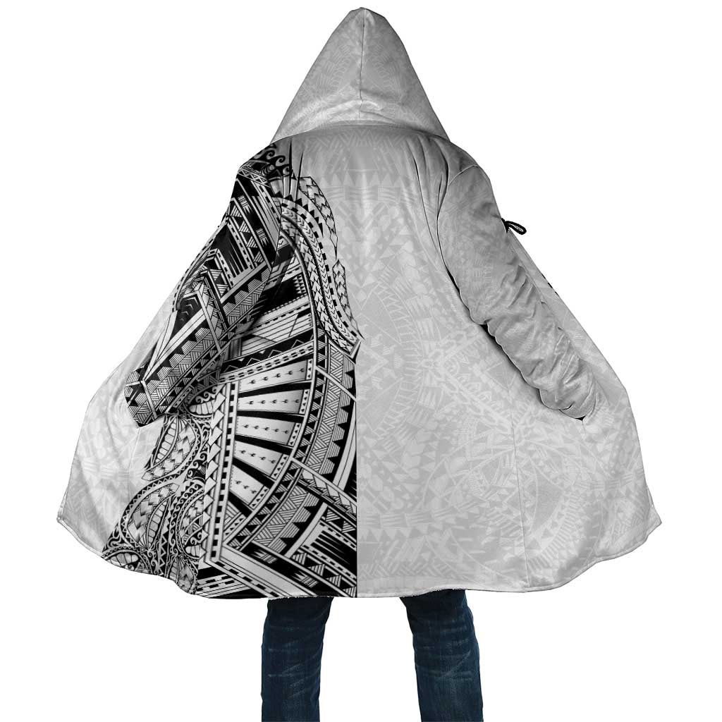 Traditional Polynesian Art Tattoos Cloak White Color LT03 Unisex White - Polynesian Pride