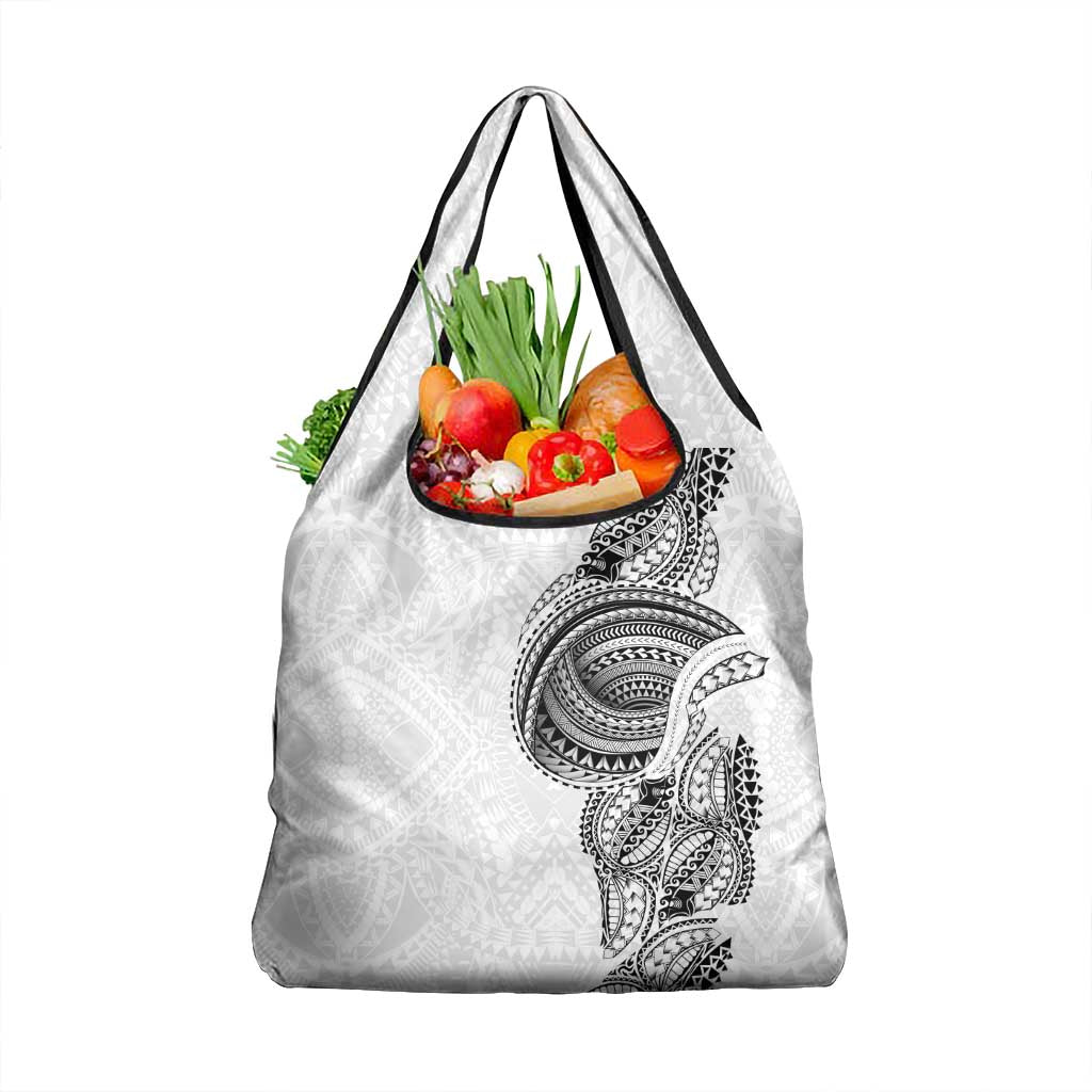 Traditional Polynesian Art Tattoos Grocery Bag White Color LT03 1-pack One Size White - Polynesian Pride