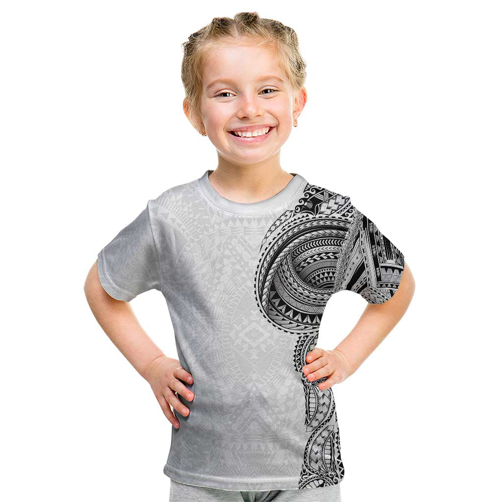 Traditional Polynesian Art Tattoos Kid T Shirt White Color LT03 White - Polynesian Pride