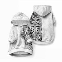 Traditional Polynesian Art Tattoos Pet Hoodie LT03 Pullover White - Polynesian Pride