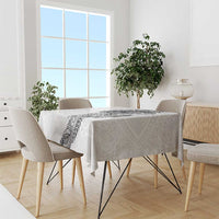 Traditional Polynesian Art Tattoos Tablecloth White Color - Polynesian Pride