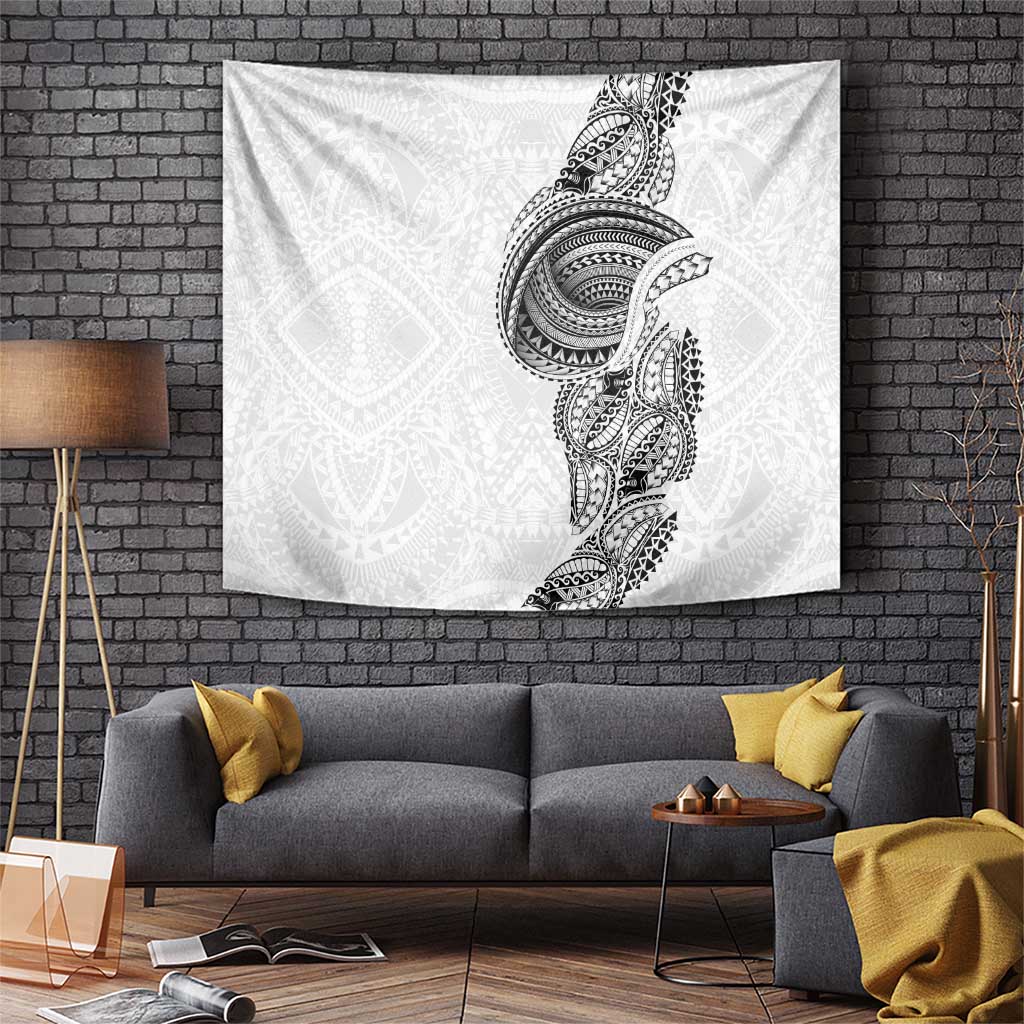 Traditional Polynesian Art Tattoos Tapestry White Color LT03 White - Polynesian Pride