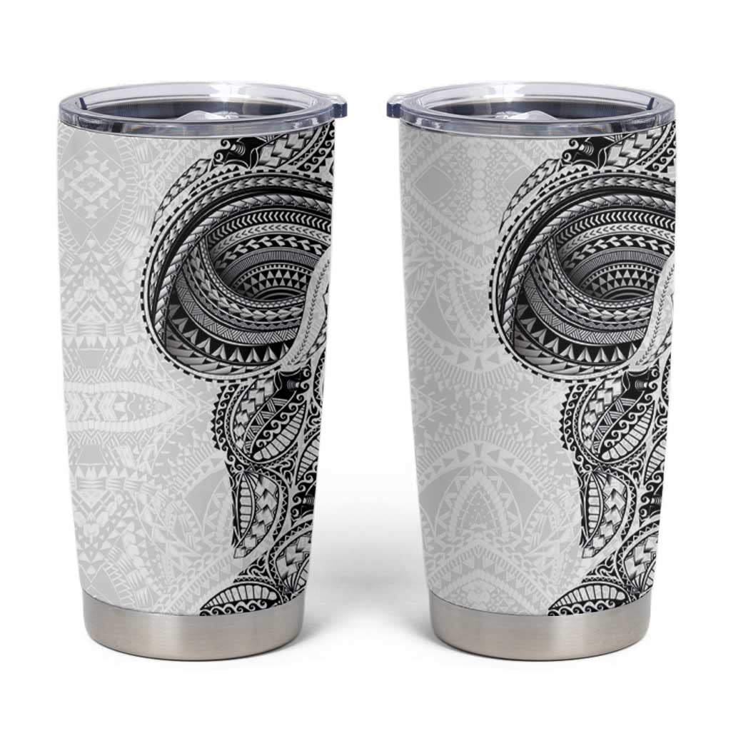 Traditional Polynesian Art Tattoos Tumbler Cup White Color LT03 White - Polynesian Pride