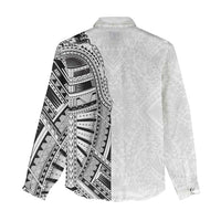 Traditional Polynesian Art Tattoos Women Casual Shirt White Color LT03 - Polynesian Pride