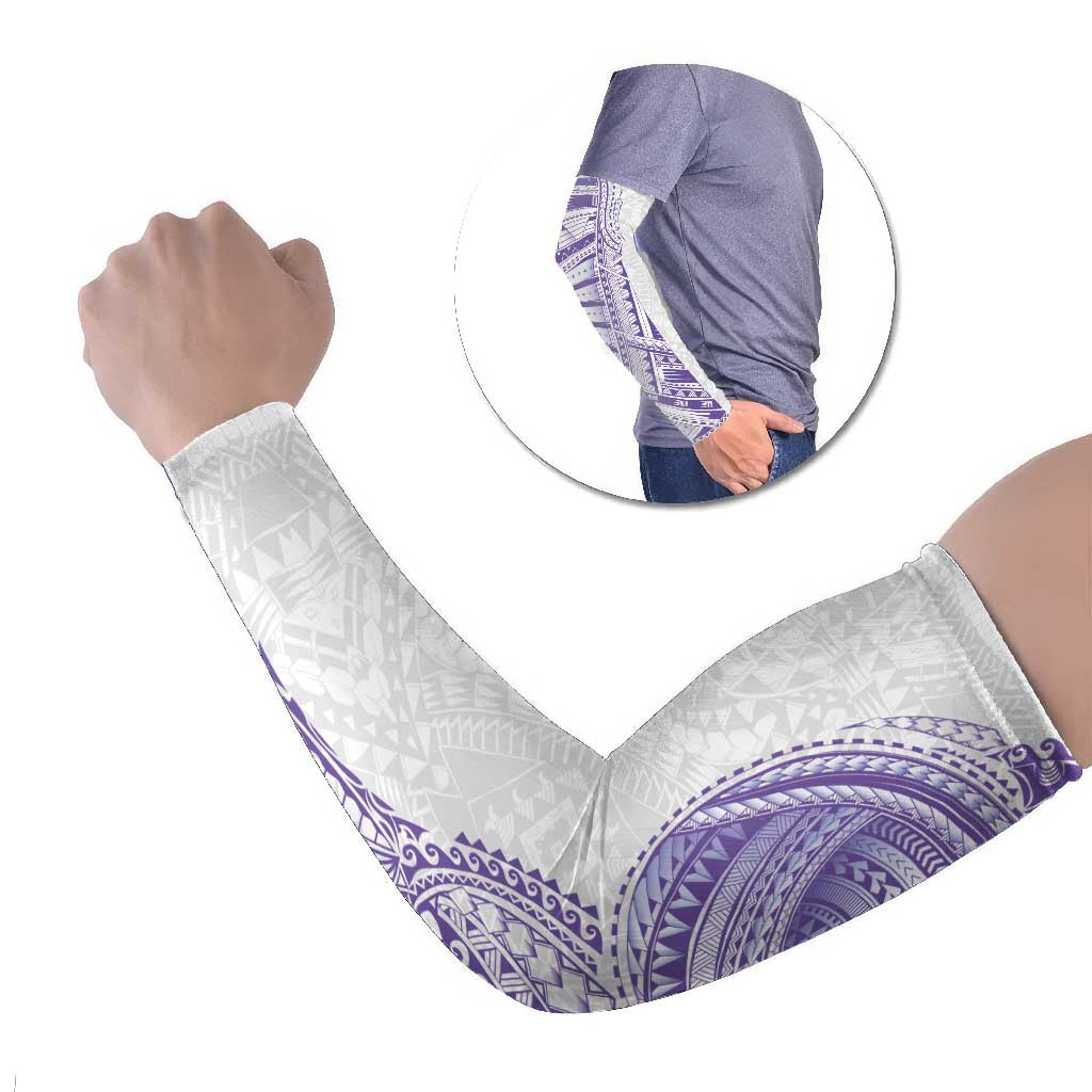 Traditional Polynesian Art Tattoos Arm Sleeves Purple Color LT03 Set of 2 Purple - Polynesian Pride