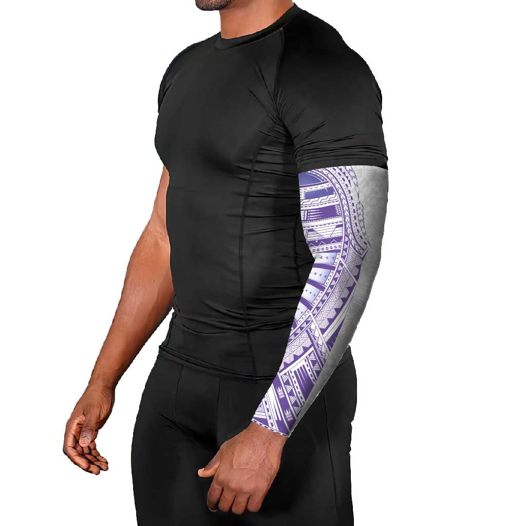 Traditional Polynesian Art Tattoos Arm Sleeves Purple Color - Polynesian Pride