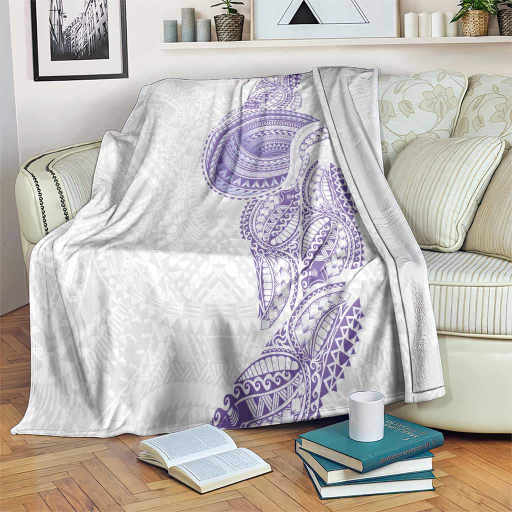 Traditional Polynesian Art Tattoos Blanket Purple Color LT03 Purple - Polynesian Pride