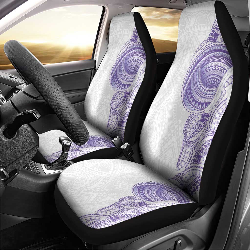Traditional Polynesian Art Tattoos Car Seat Cover Purple Color LT03 - Polynesian Pride