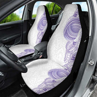 Traditional Polynesian Art Tattoos Car Seat Cover Purple Color LT03 - Polynesian Pride