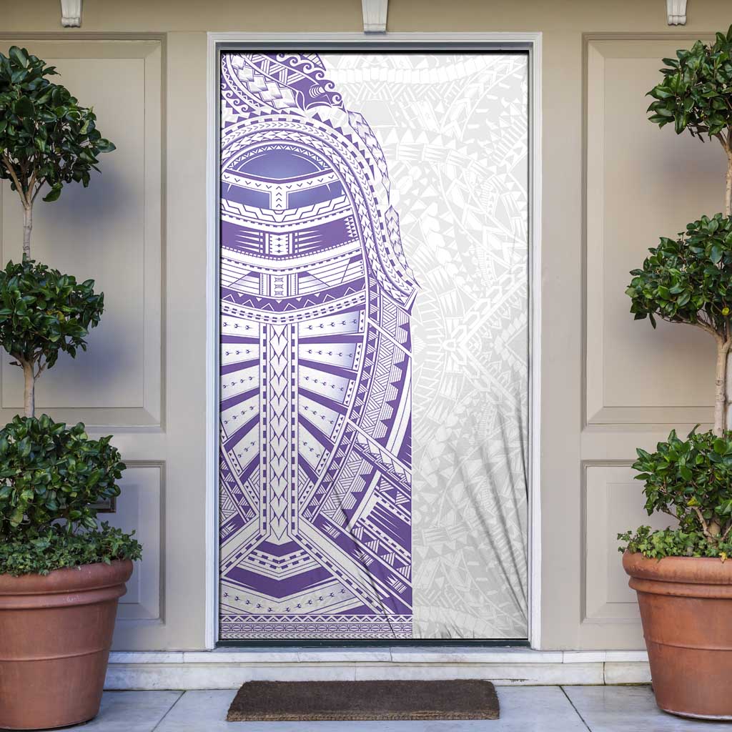 Traditional Polynesian Art Tattoos Door Cover Purple Color LT03 Purple - Polynesian Pride