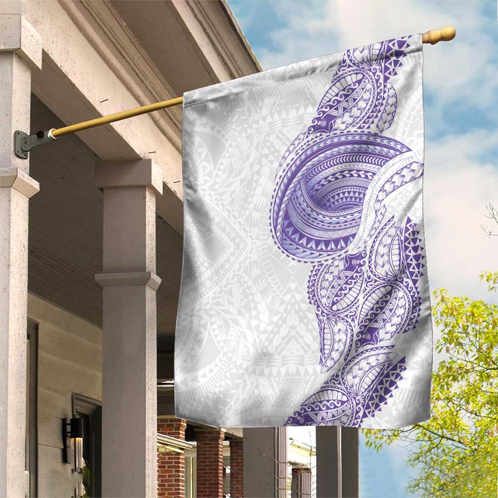 Traditional Polynesian Art Tattoos Garden Flag Purple Color LT03 House Flag Purple - Polynesian Pride