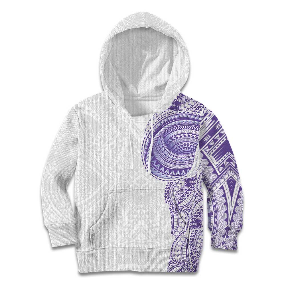 Traditional Polynesian Art Tattoos Kid Hoodie Purple Color LT03 Hoodie Purple - Polynesian Pride