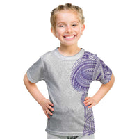 Traditional Polynesian Art Tattoos Kid T Shirt Purple Color LT03 Purple - Polynesian Pride
