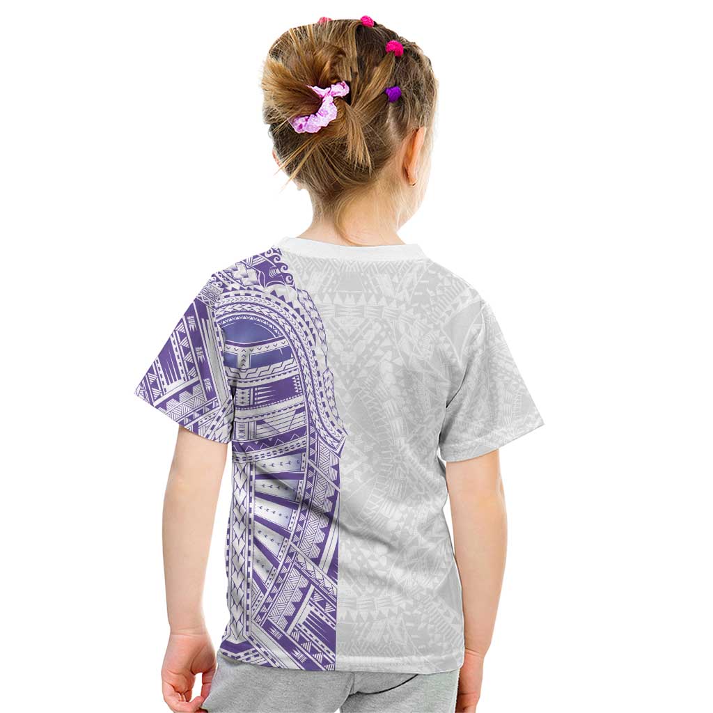 Traditional Polynesian Art Tattoos Kid T Shirt Purple Color LT03 - Polynesian Pride