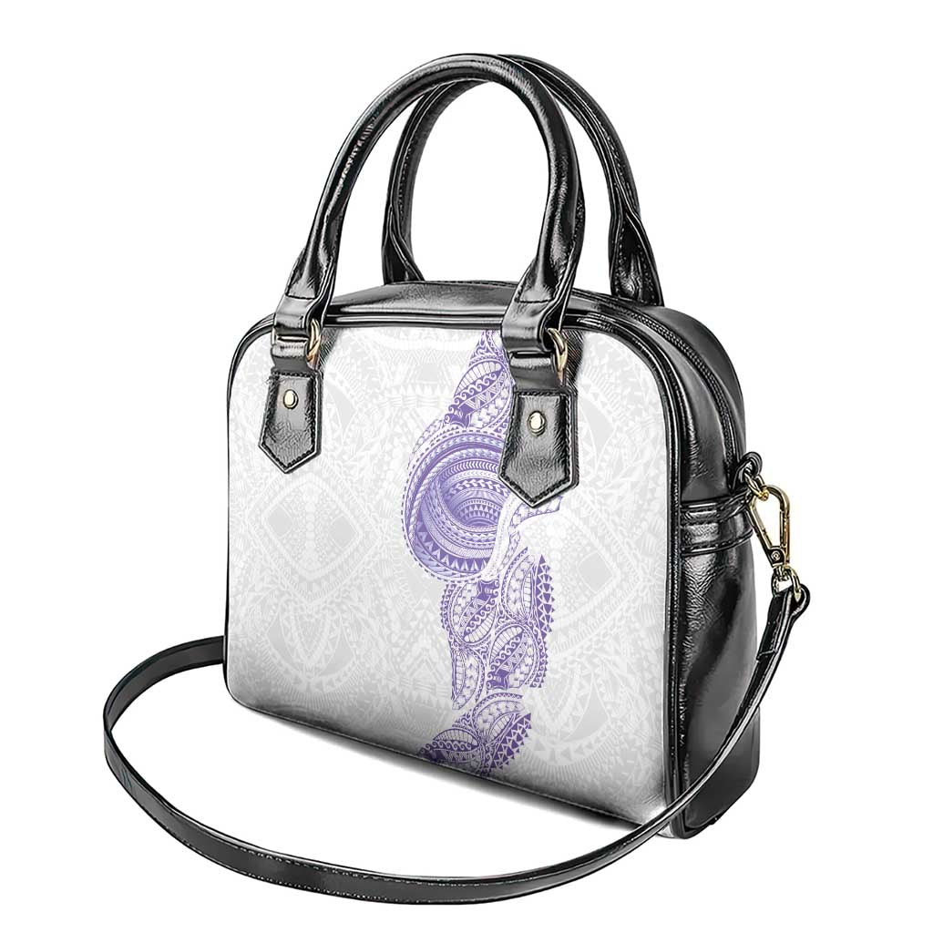 Traditional Polynesian Art Tattoos Shoulder Handbag Purple Color LT03 - Polynesian Pride