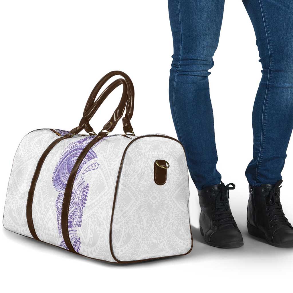 Traditional Polynesian Art Tattoos Travel Bag Purple Color - Polynesian Pride