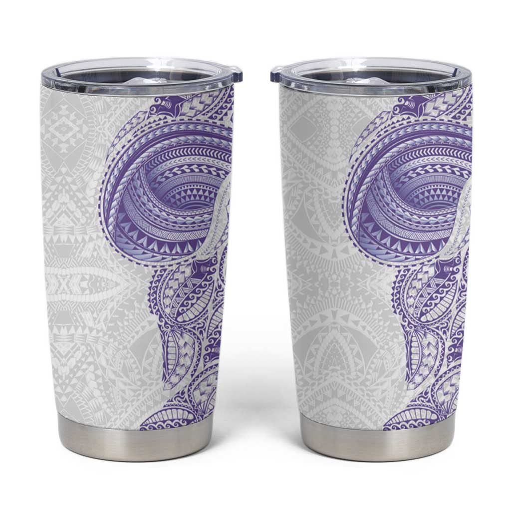 Traditional Polynesian Art Tattoos Tumbler Cup Purple Color LT03 Purple - Polynesian Pride