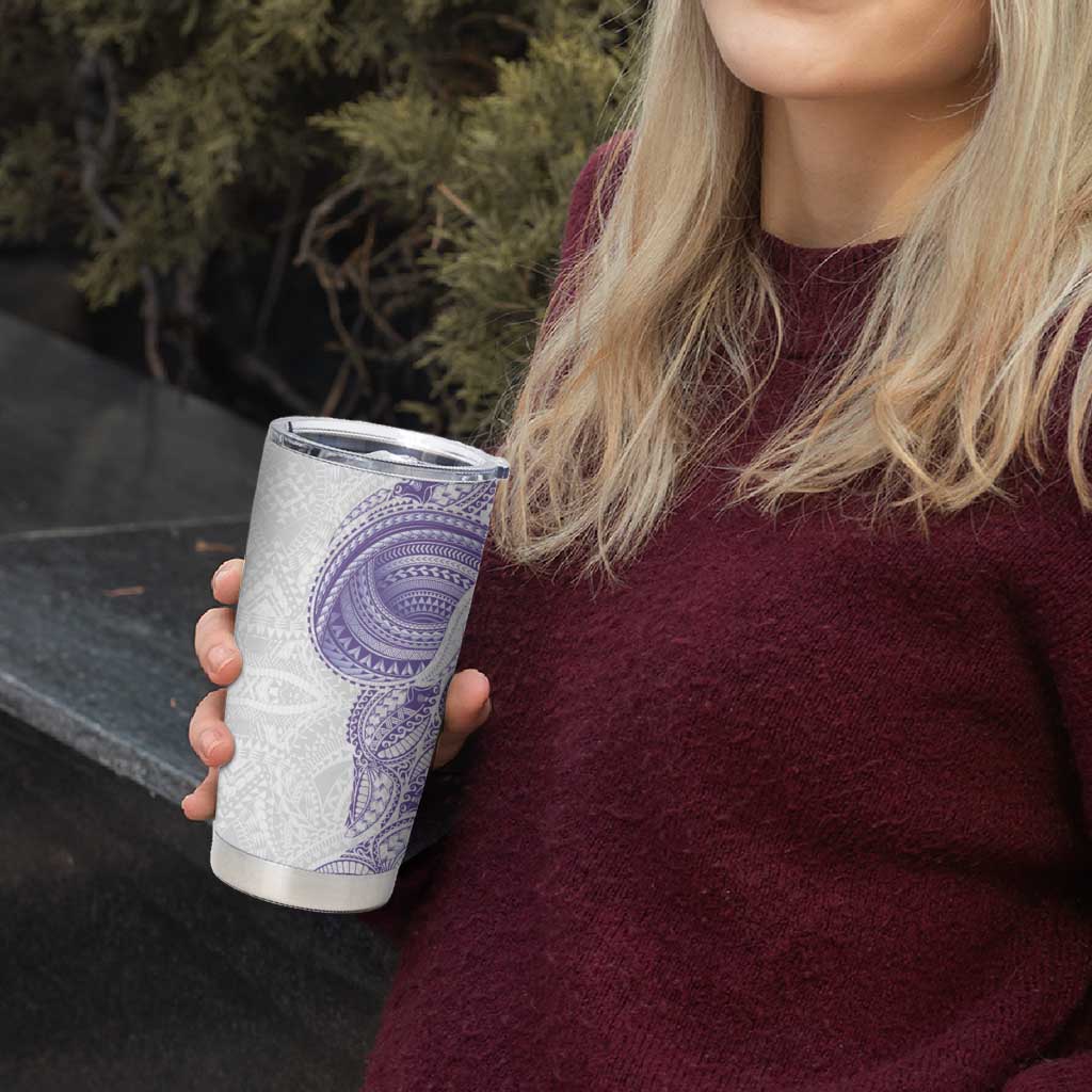 Traditional Polynesian Art Tattoos Tumbler Cup Purple Color - Polynesian Pride