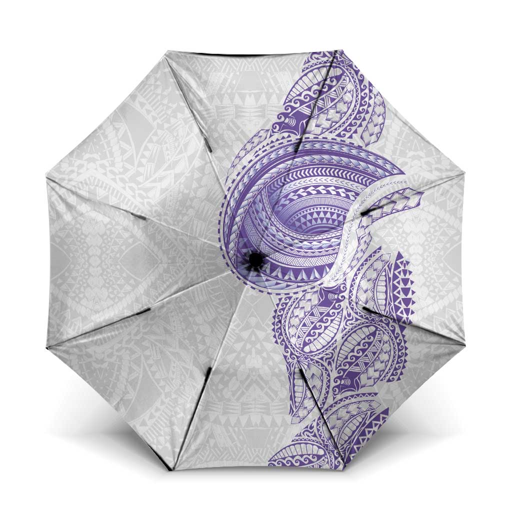 Traditional Polynesian Art Tattoos Umbrella Purple Color LT03 One Size Folded 11.42 inch Opened Diameter 37.4 inch Purple - Polynesian Pride
