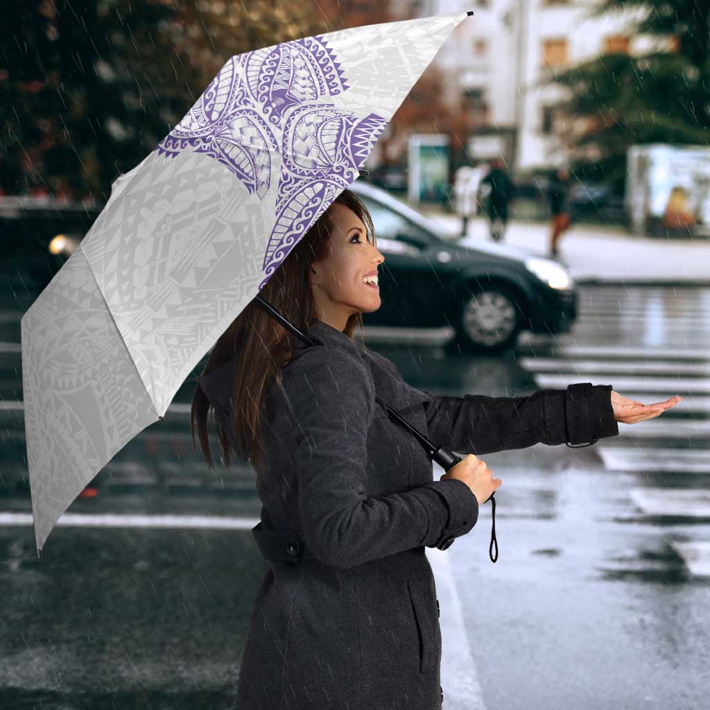 Traditional Polynesian Art Tattoos Umbrella Purple Color - Polynesian Pride