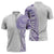 Traditional Polynesian Art Tattoos Zipper Polo Shirt Purple Color - Polynesian Pride
