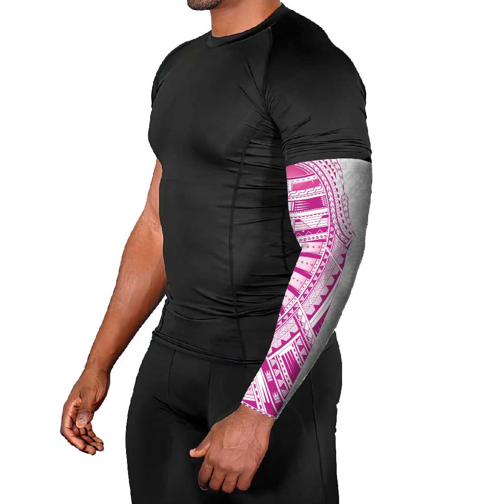 Traditional Polynesian Art Tattoos Arm Sleeves Pink Color - Polynesian Pride