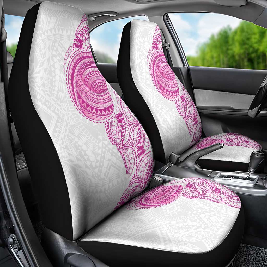 Traditional Polynesian Art Tattoos Car Seat Cover Pink Color LT03 - Polynesian Pride