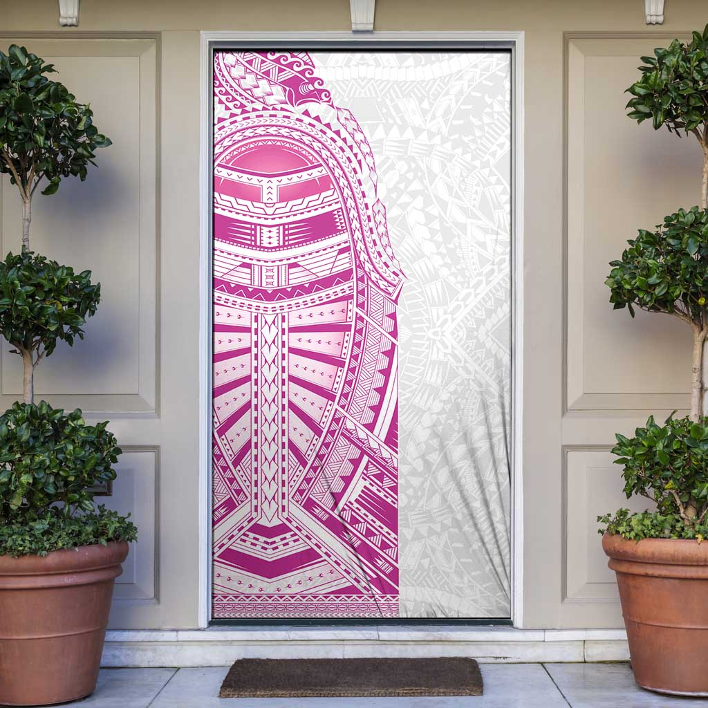 Traditional Polynesian Art Tattoos Door Cover Pink Color LT03 Pink - Polynesian Pride