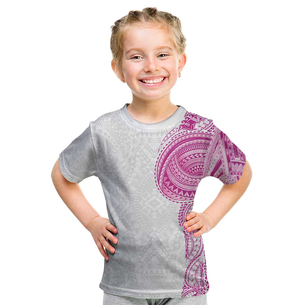 Traditional Polynesian Art Tattoos Kid T Shirt Pink Color LT03 Pink - Polynesian Pride