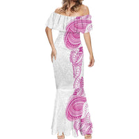 Traditional Polynesian Art Tattoos Mermaid Dress Pink Color - Polynesian Pride