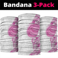 Traditional Polynesian Art Tattoos Neck Gaiter Pink Color LT03 package One Size: 25*50cm Pink - Polynesian Pride