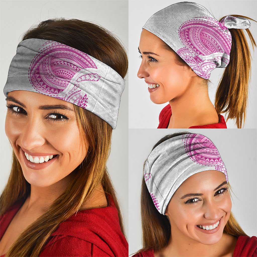 Traditional Polynesian Art Tattoos Neck Gaiter Pink Color LT03 - Polynesian Pride