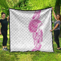 Traditional Polynesian Art Tattoos Quilt Pink Color - Polynesian Pride