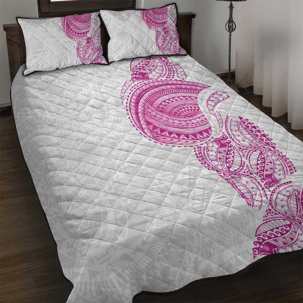 Traditional Polynesian Art Tattoos Quilt Bed Set Pink Color LT03 Pink - Polynesian Pride