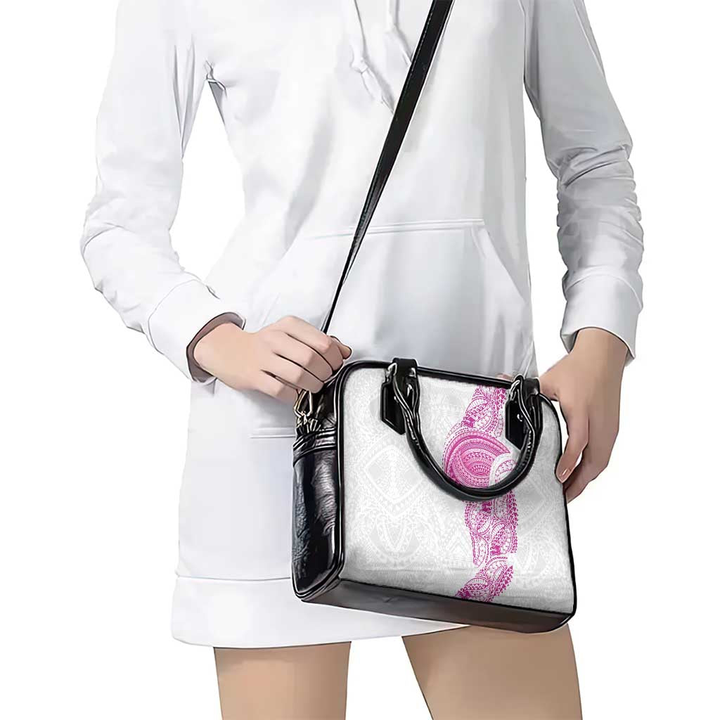 Traditional Polynesian Art Tattoos Shoulder Handbag Pink Color - Polynesian Pride