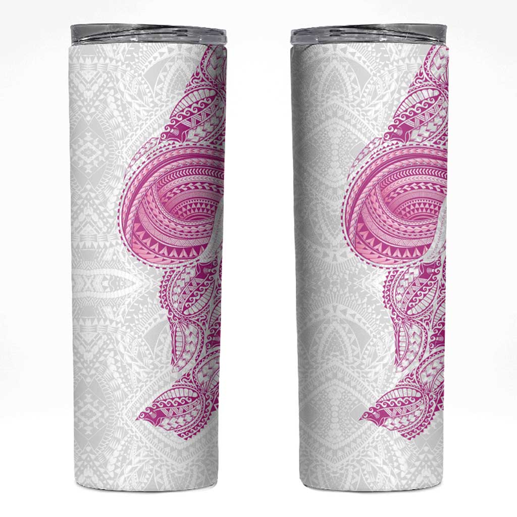 Traditional Polynesian Art Tattoos Skinny Tumbler Pink Color LT03 Pink - Polynesian Pride