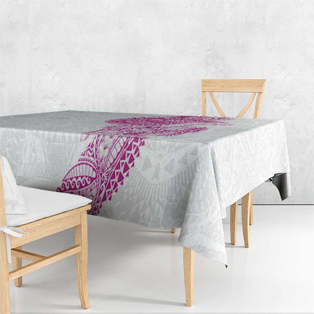 Traditional Polynesian Art Tattoos Tablecloth Pink Color - Polynesian Pride