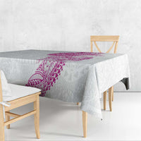 Traditional Polynesian Art Tattoos Tablecloth Pink Color - Polynesian Pride