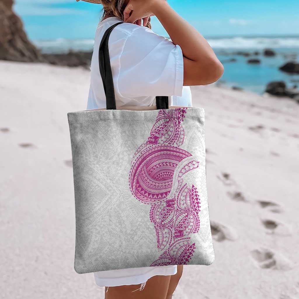 Traditional Polynesian Art Tattoos Tote Bag Pink Color - Polynesian Pride