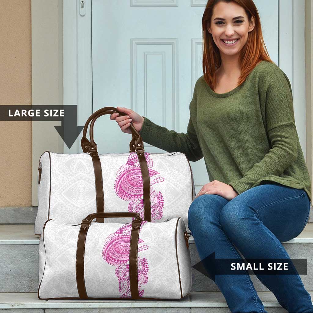 Traditional Polynesian Art Tattoos Travel Bag Pink Color - Polynesian Pride