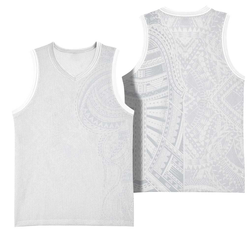 Lotu Tamaiti Basketball Jersey Traditional Samoan Art Tattoos - Polynesian Pride