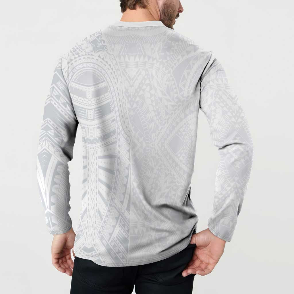 Lotu Tamaiti Button Sweatshirt Traditional Samoan Art Tattoos - Polynesian Pride
