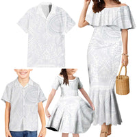 Lotu Tamaiti Family Matching Mermaid Dress and Hawaiian Shirt Traditional Samoan Art Tattoos LT03 - Polynesian Pride