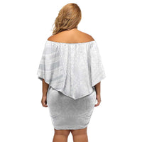 Lotu Tamaiti Family Matching Off Shoulder Short Dress and Hawaiian Shirt Traditional Samoan Art Tattoos LT03 - Polynesian Pride