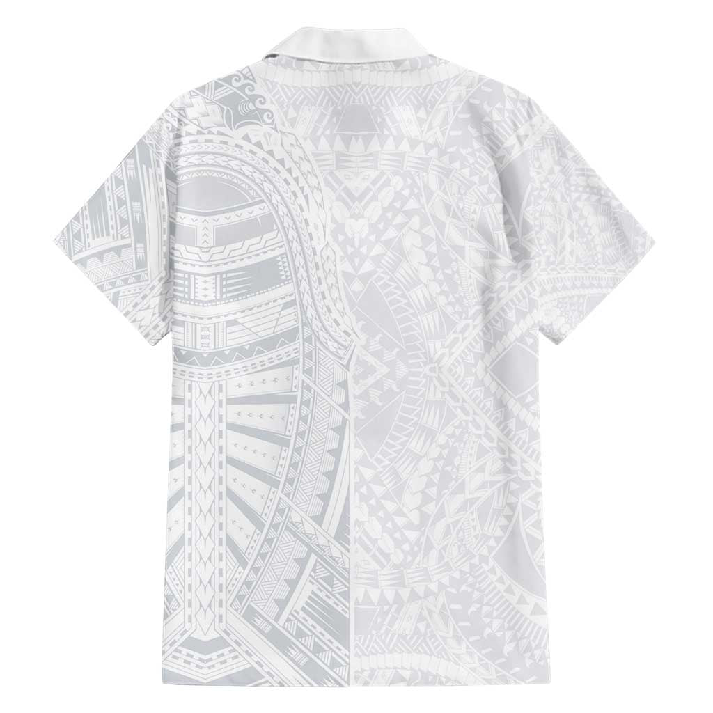 Lotu Tamaiti Family Matching Short Sleeve Bodycon Dress and Hawaiian Shirt Traditional Samoan Art Tattoos LT03 - Polynesian Pride