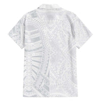 Lotu Tamaiti Family Matching Short Sleeve Bodycon Dress and Hawaiian Shirt Traditional Samoan Art Tattoos LT03 - Polynesian Pride
